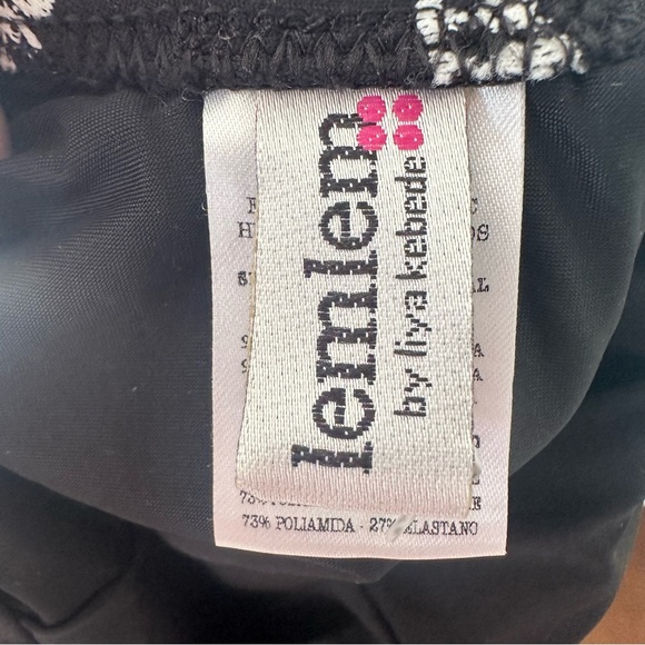 Lemlem Luchia Black with White Embroidery Belted Deep V One Piece Swimsuit - Picture 9 of 10